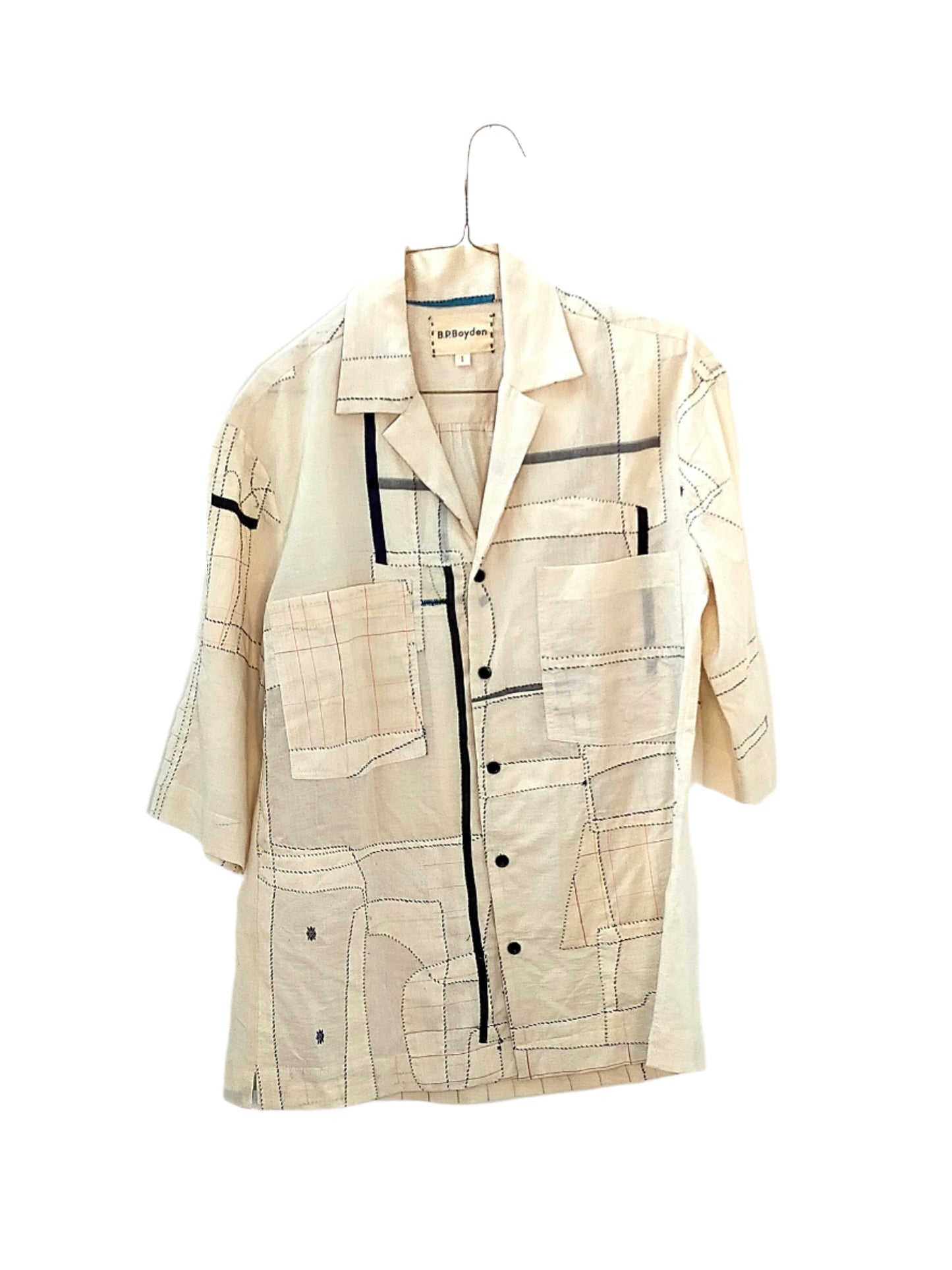 Hand-stitched Short Sleeve Bowling Shirt