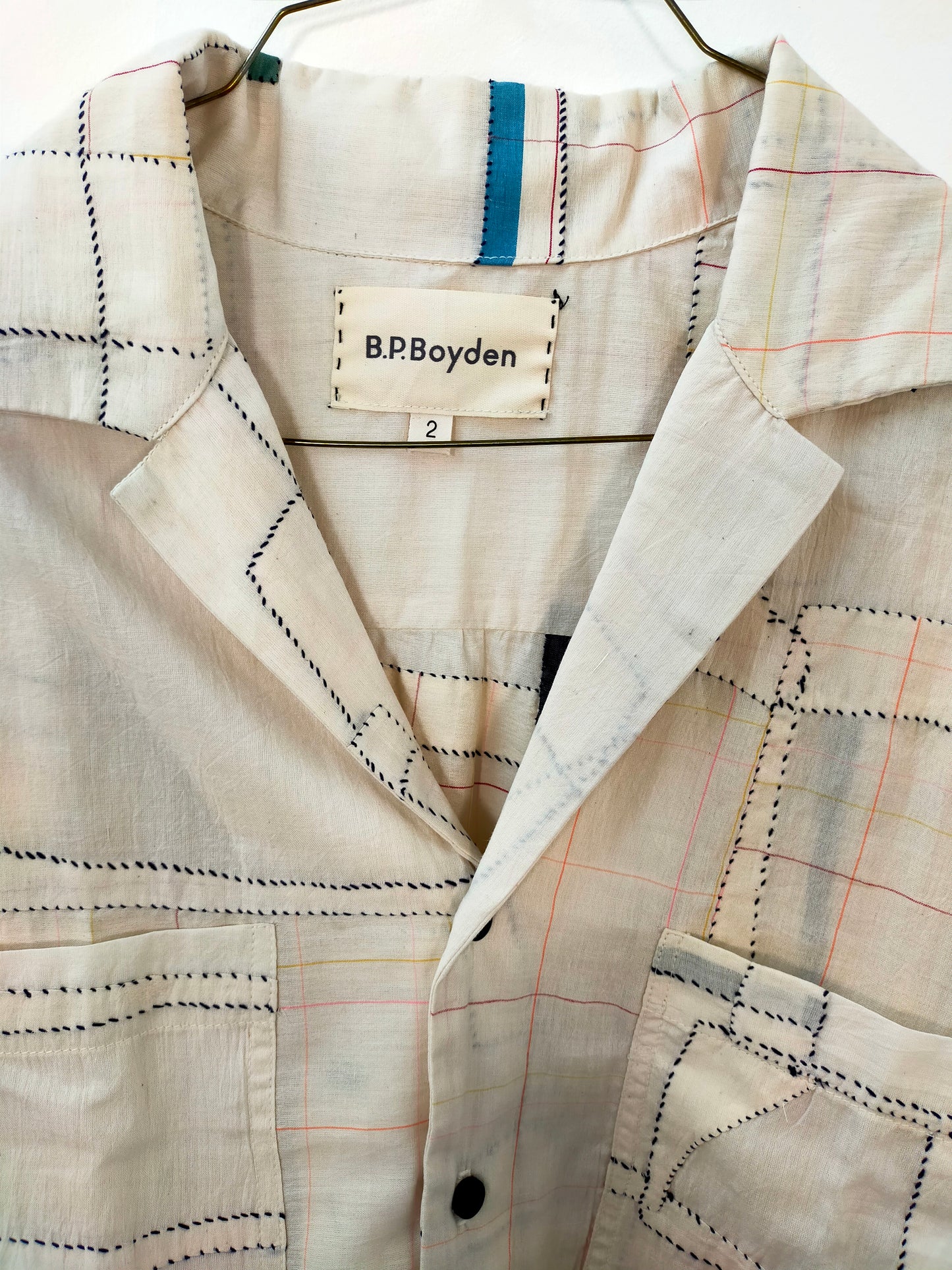 Hand-stitched Short Sleeve Bowling Shirt