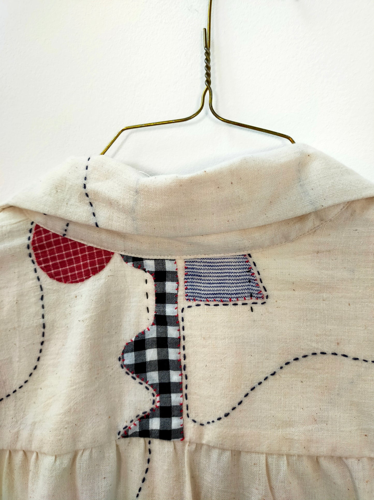 Patchwork Short-Sleeve Shirt