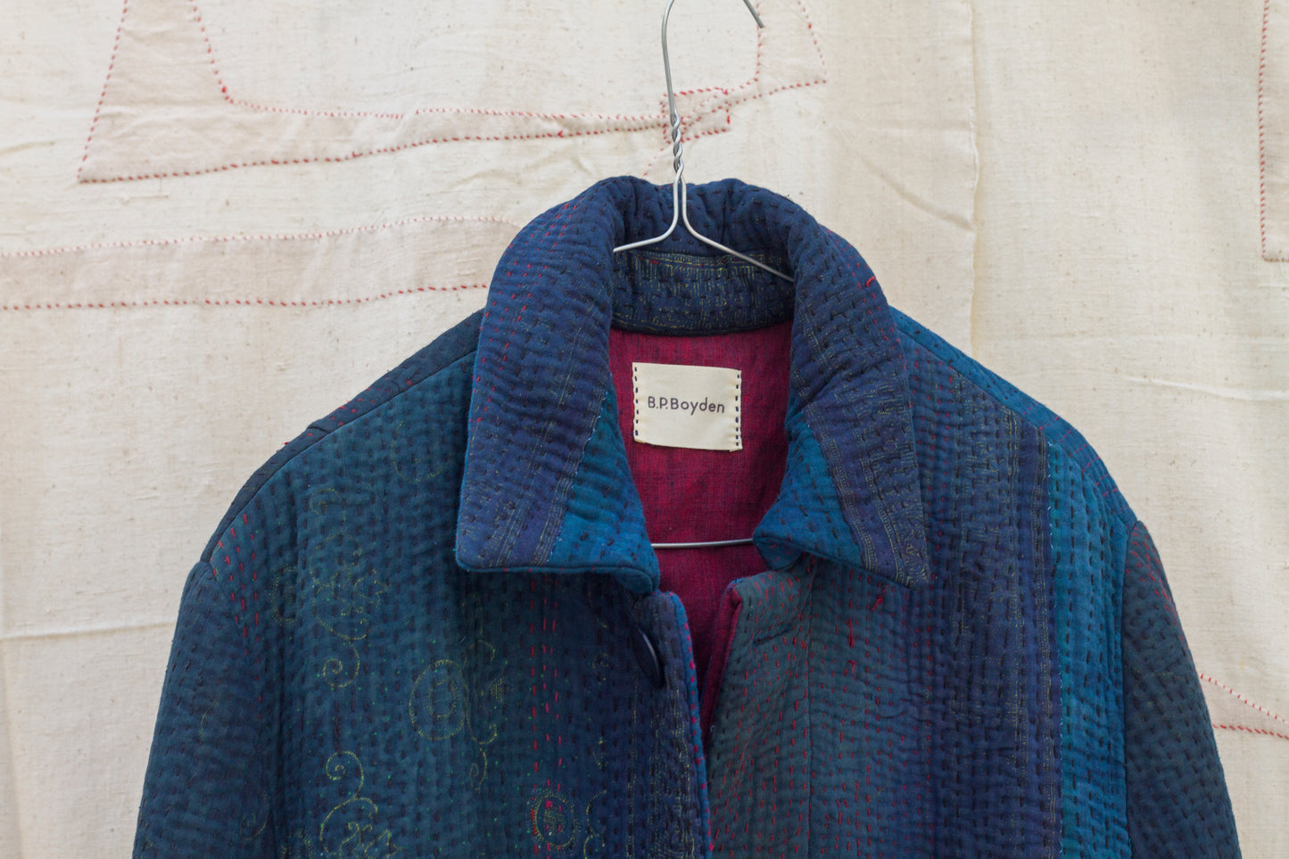 Indigo Kantha Coat